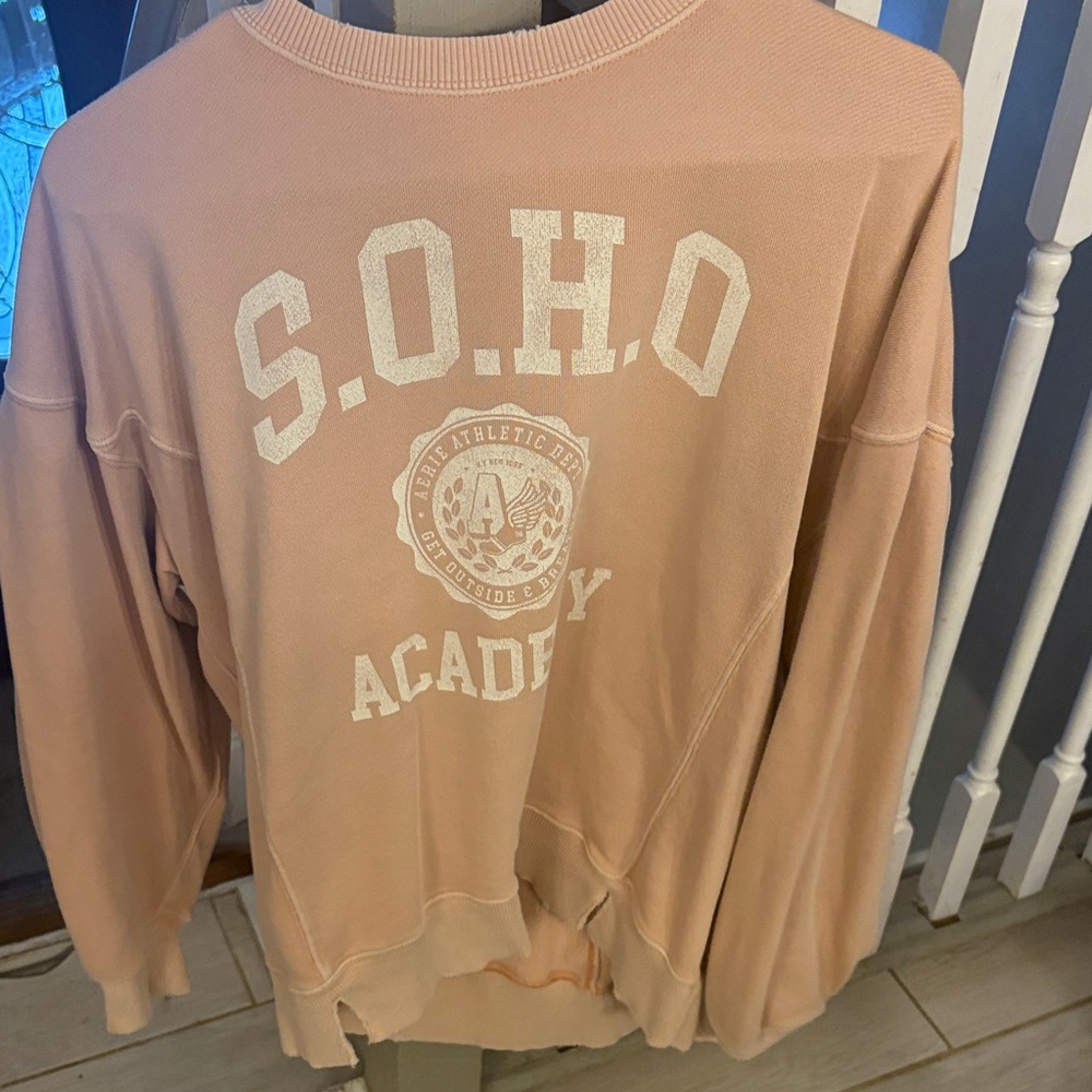 American Eagle Outfitters Peach SOHO Academy Sweater